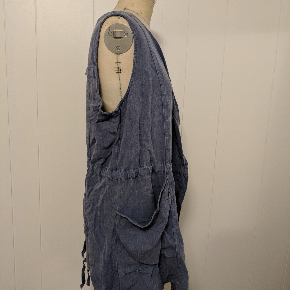 Cotton chambray vest / dress / smock